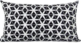 3 Capas Almofada Confort Veludo Preto 30x50cm