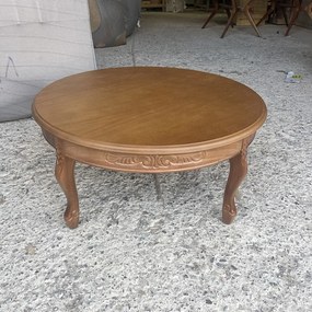 Mesa de Centro Provençal Redonda Design de Luxo Peça Artesanal