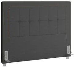Cabeceira Cama Box Casal 140cm Paolla Z37 Linho Chumbo - Mpozenato
