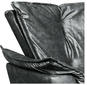 Poltrona Sala de Estar Giratória MM30 Opalla Corano D03 - D'Rossi - Preto