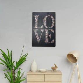Quadro Decorativo em MDF Love 40X60 cm - D'Rossi