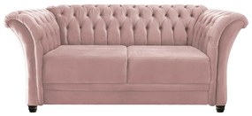 Namoradeira Chesterfield Sofia Suede Rosê - ADJ Decor