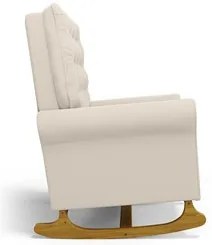Poltrona de Amamentação Balanço e Puff Base de Madeira Brenda G05 Velu