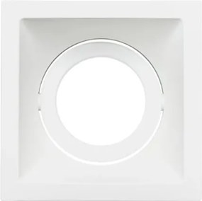 Plafon Embutir Alumínio Branco Square