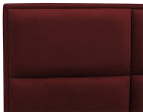 Cabeceira Painel Cama Box Solteiro 100cm Nina Suede Bordô - Sheep Estofados - Vermelho escuro