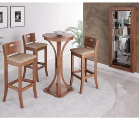 Conjunto Bistrô Europa com Banqueta Dubai Miller Interiores