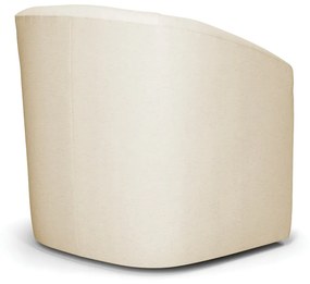 Poltrona Decorativa Base Giratória Stella Max Linho D03 - D'Rossi - A19 Bege