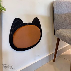 Arranhador de Parede para Gatos B100 Preto/Terracota - Sheep Estofados - Preto