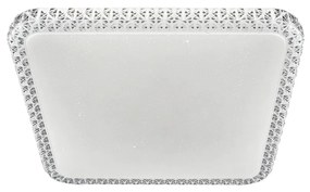Plafon Quadrado Acrilico Cristal 43X43Cm Led 36W 6000K Bivolt / Crista... (Cristal)