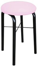 Banqueta Baixa Manu Suede Rosa Bebê D'Rossi