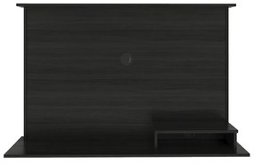Painel Para TV Até 47" 1 Nicho 2 Prateleiras Premium Preto