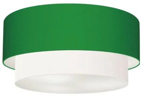 Plafon Para Corredor Cilíndrico SC-3017 Cúpula Cor Verde Folha Branco