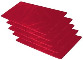 Kit 5 Colchonetes Academia - 100 X 60 X 3 - D33 - Orthovida (Vermelho)