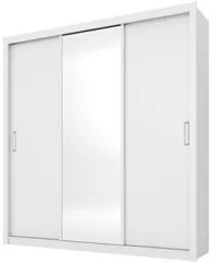 Guarda Roupa 3 Portas 2 Gavetas Residence D02 Branco - Mpozenato