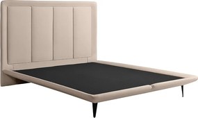 Cama com Cabeceira Pés de Ferro Monza King Linho Bege G92 - Gran Belo