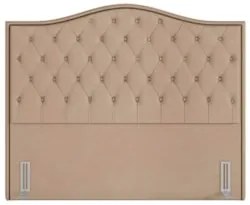 Cabeceira Cama Box Casal King 195cm Siena Z37 Veludo Bege - Mpozenato