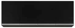 Armário de Cozinha Aéreo 160cm 4 Portas Nevada Preto - Lumil