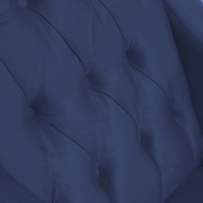 Poltrona Classic Suede Azul Marinho Pés Palito Sala, Quarto, Decoração