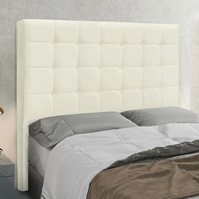 Cabeceira Decorativa Casal 1,40M Tropea Linho Natural G63 - Gran Belo