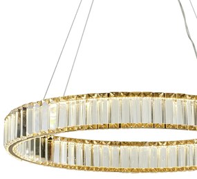 Pendente Mandala Circular Ø60Cm Led 30W 3000K Bivolt Alumínio Dourado...