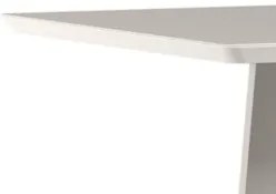 Mesa de Jantar Retangular 135cm 4 Lugares Zuma Off White N02 - Mpozena