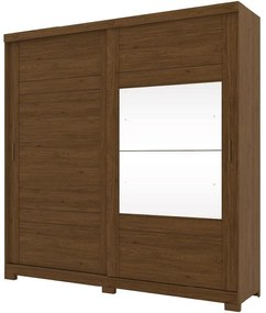 Roupeiro Guarda Roupa 2 Portas de Correr Espelho 3 Gavetas C