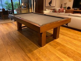 Mesa de Sinuca Rustic Madeira Maciça 2,30 x 1,30 x 0,78 Não