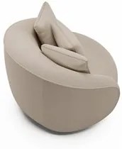 Poltrona Decorativa Giratória para Sala 122cm Kaly M22 Linho Cru - Mpo