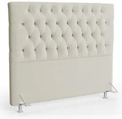 Cabeceira Casal Cama Box 140cm Cristal C16 Boucle Bege - Mpozenato