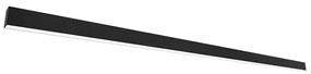 Plafon Led Sobrepor Retangular Preto 53,4W Luz Neutra