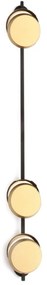Arandela Eclipse Linear Assimetrico 05X11X100Cm Discos Metal Aluminio... (COBRE FOSCO, 220V)