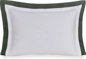 Fronha Avulsa Trussardi Cetim 300 Fios Natale 50x70cm - Branco e Fogli Branco e Fogli