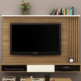 Painel Home para TV até 65 Sala de Estar PB4000 Natural/Off White G69 - Gran Belo