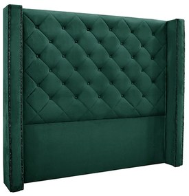 Cabeceira Decorativa King Size 2,19M Loewe Veludo Verde Floresta G63 - Gran Belo
