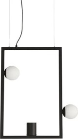 Pendente Aluminio Preto Soll