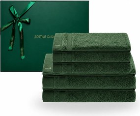 Jogo de Banho 4 pçs Trussardi 100% Algodão Marini c/ Caixa de Presente Natal - Giardino  Giardino
