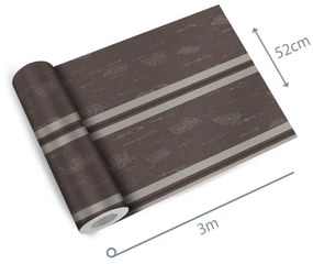 Papel de Parede Listrado Com Plumas