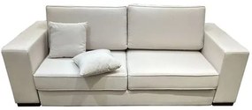 Sofá Minsk 2 Lugares Estofado Tecido Fendi com Pés Imbuia 230 cm - 72596 Sun House