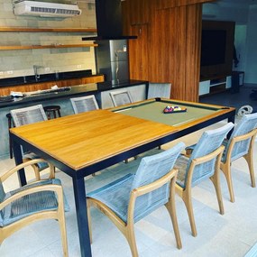 Mesa de Sinuca Modern Premium 2,10x1,20x0,78m 2 (Dois) Sim