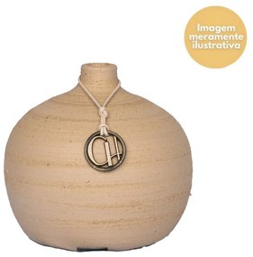 Vaso Bojudo Decorativo em Cerâmica Carolina Haveroth - Praia Fosco