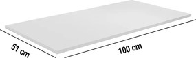 Tampo Balcão de Cozinha 100x51cm Branco A01 - D'Rossi