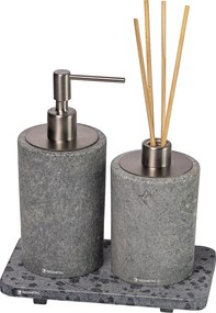 Conjunto Banheiro Duo Petra  Cromo Escovado