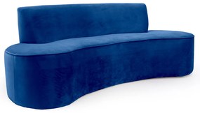 Sofá 4 Lugares Porto D07 230cm para Sala Living Veludo Marinho - D'Rossi