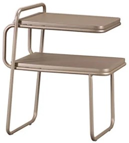 Mesa Cabeceira Zayn Tampo Fendi Base Champagne - 77957 Sun House