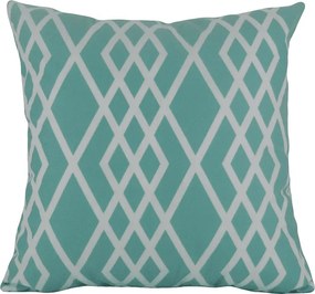 3 Capas para Almofada Soft Turim Geométrico Turquesa 43x43cm