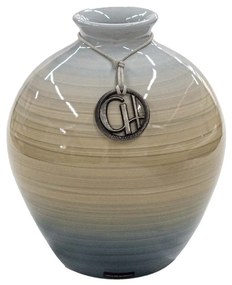 Vaso Moringa decorativo em Cerâmica Carolina Haveroth – Borboleta Alto Brilho