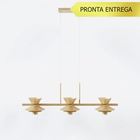 Pendente Bird Occa Linear 15X23X70Cm Alumínio 03Xmr11 - Qimporta Pd237... (BRANCO)