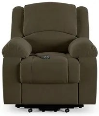 Poltrona do Papai Reclinável Pietra Elevação Lift Elétrico FH9 Veludo