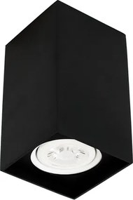 Plafon De Sobrepor Aluminio Acrilico Cube - PRETO