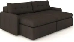 Sofá Retrátil 3 Lugares Para Sala 244cm Elios Couro Marrom Z55 - Mpoze